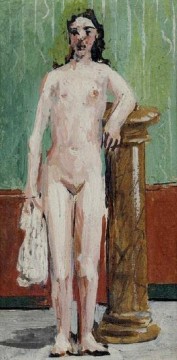 350 人の有名アーティストによるアート作品 Painting - 立つヌード 1920 年キュビズム パブロ・ピカソ